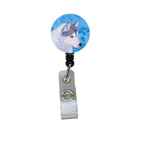 Teacher'S Aid Siberian Husky Retractable Badge Reel Or Id Holder With Clip TE752032